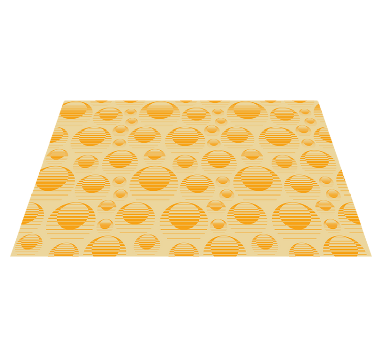 Striped circle pattern placemats - TenStickers