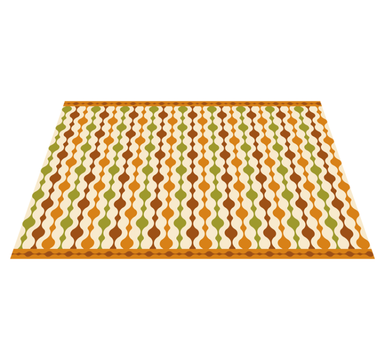 Curvy colorful pattern placemats - TenStickers