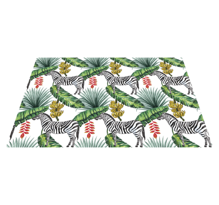 Zebra leaf pattern placemats - TenStickers