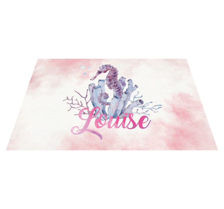 Original placemats seahorse and coral design - TenStickers