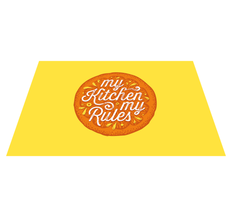 Placemats with quote eat, drink, and be merry - TenStickers