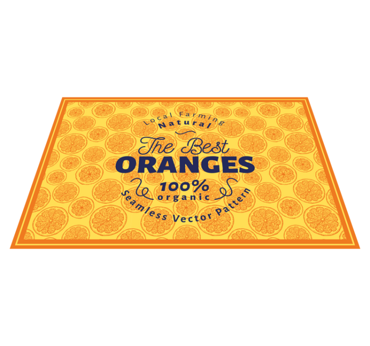 Original placemats orange slice design - TenStickers