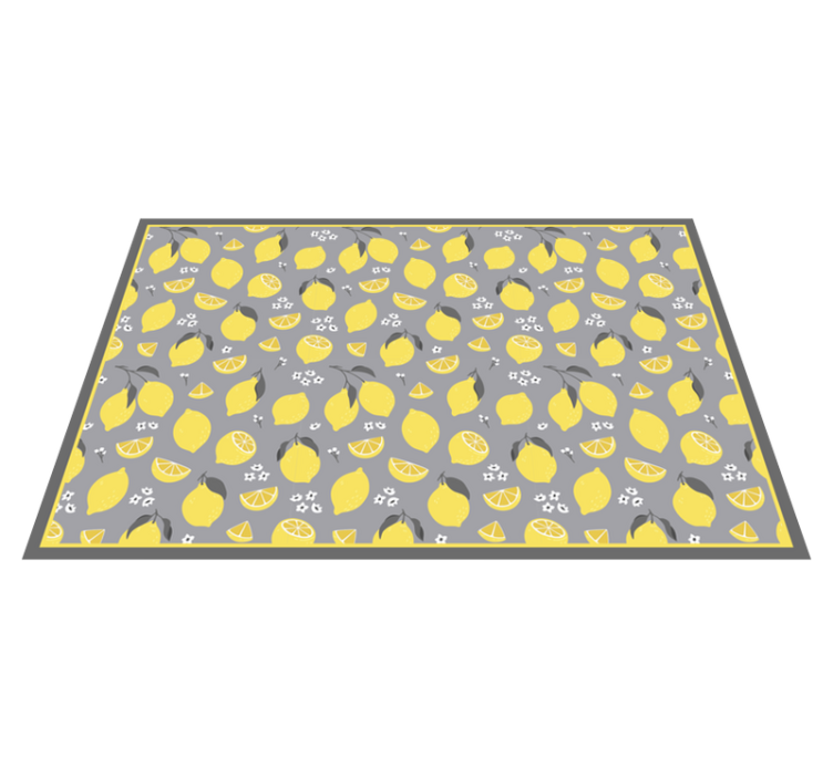 Original placemats lemon pattern table setting - TenStickers