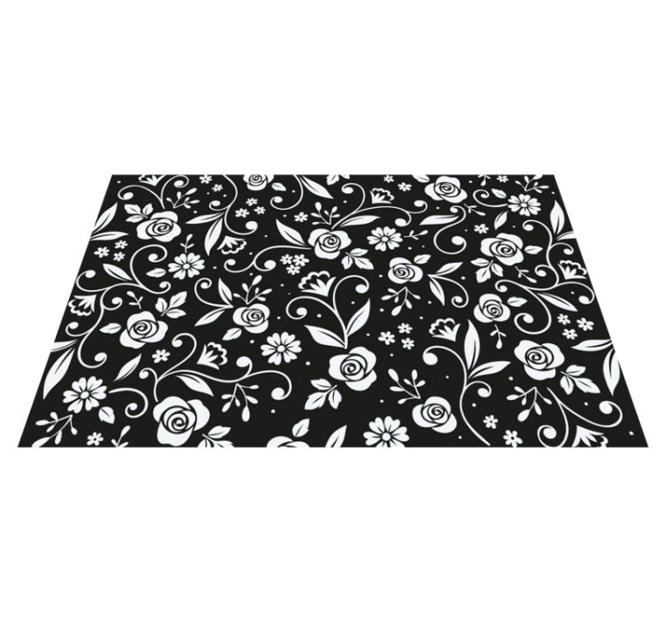 Botanical motif surface placemats - TenStickers