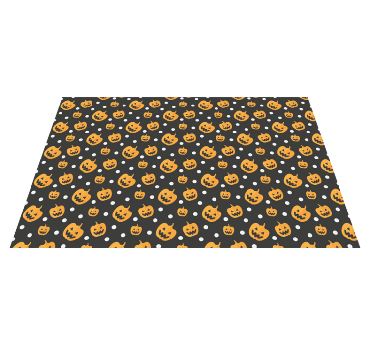 Halloween placemats pumpkin design tabletop - TenStickers