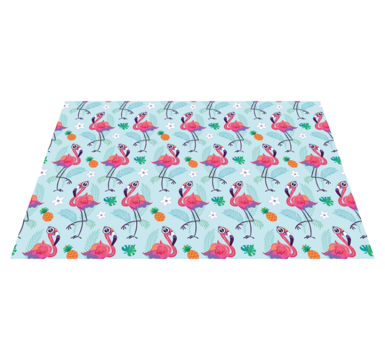 Original placemats flamingo tropical design - TenStickers