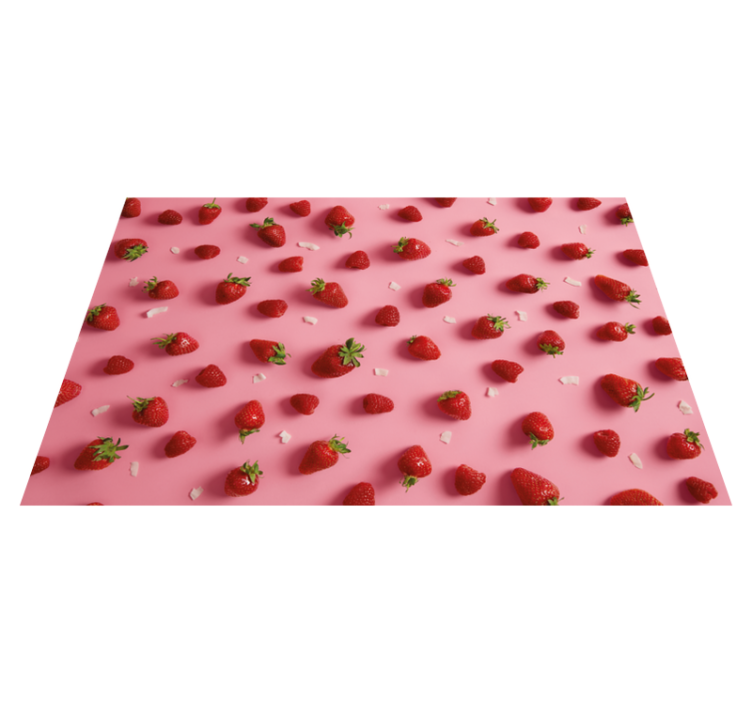 Modern placemats with strawberry pattern design - TenStickers