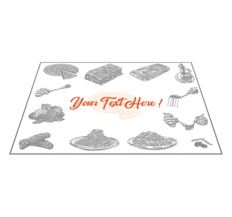 Original placemats in culinary art design - TenStickers