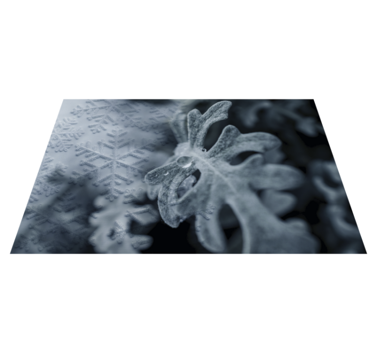 Frosted leaves  original placemats - TenStickers