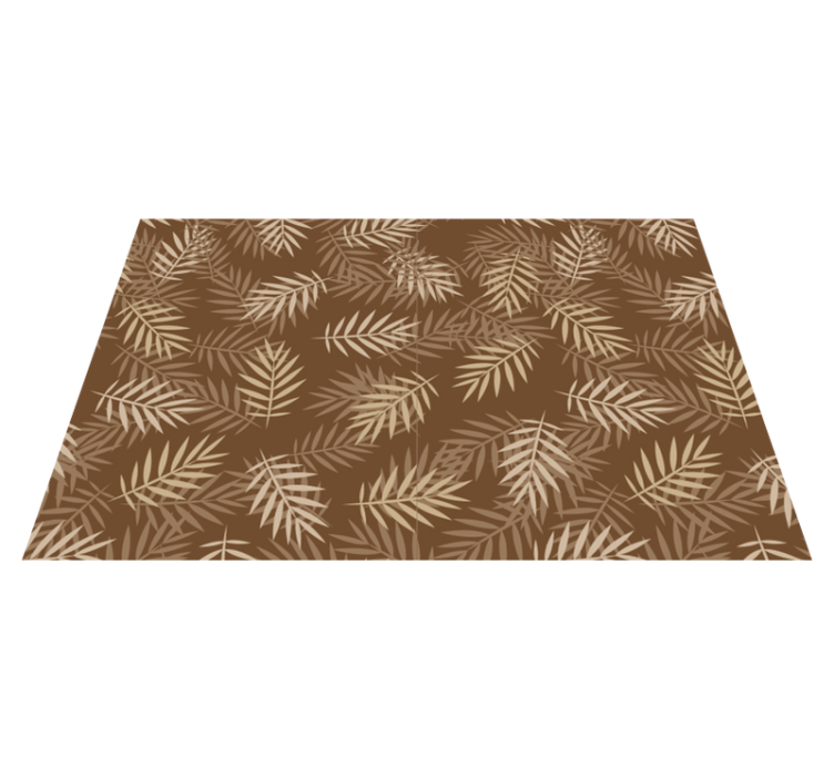 Placemat natural leaf design - TenStickers