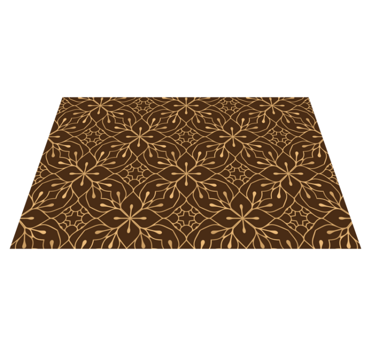 Floral art decoration elegant placemats - TenStickers