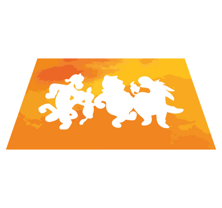 Children placemats whimsical character shapes - TenStickers