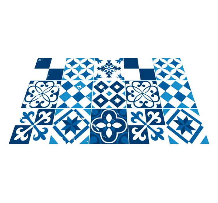 Placements with geometric pattern tiles design - TenStickers