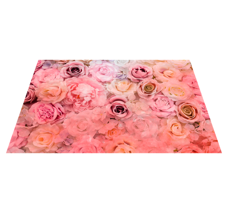 Floral rose pattern placemats - TenStickers