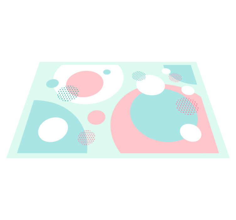 Modern placemats geometric color blocks - TenStickers