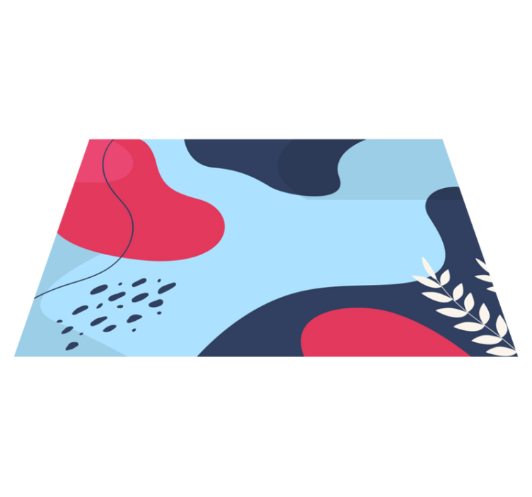 Mephis style blue geometric modern placemats - TenStickers