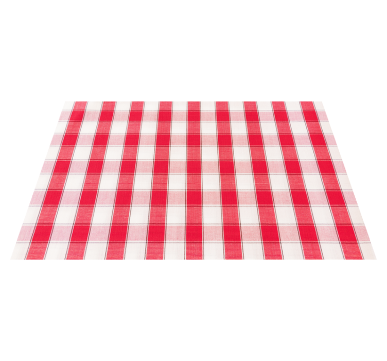 Red checkered pattern placemats - TenStickers