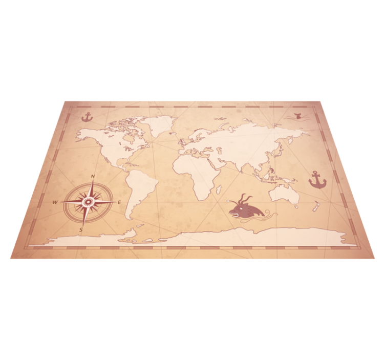 Original placemats world map design - TenStickers
