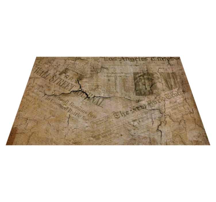 Cracked paper surface placemats - TenStickers