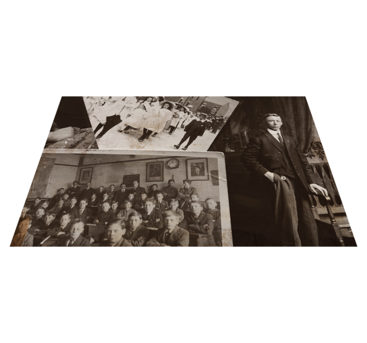 Vintage photo collage placemats for home - TenStickers