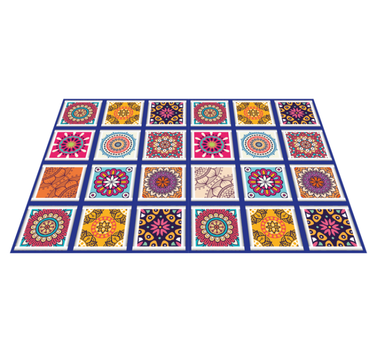 Original placemats geometric floral designs - TenStickers