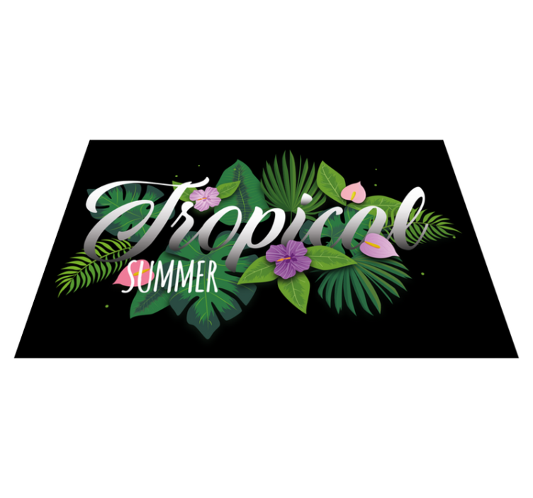 Original placemats tropical summer atmosphere - TenStickers
