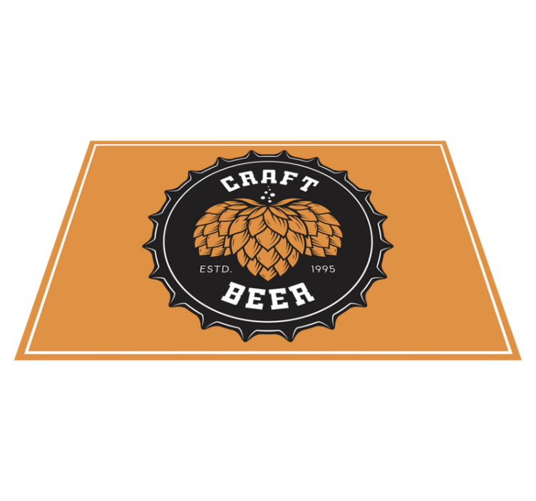 Original placemats craft beer design - TenStickers