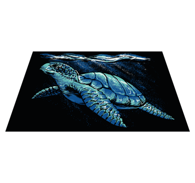 Original placemats stylized sea turtle design - TenStickers