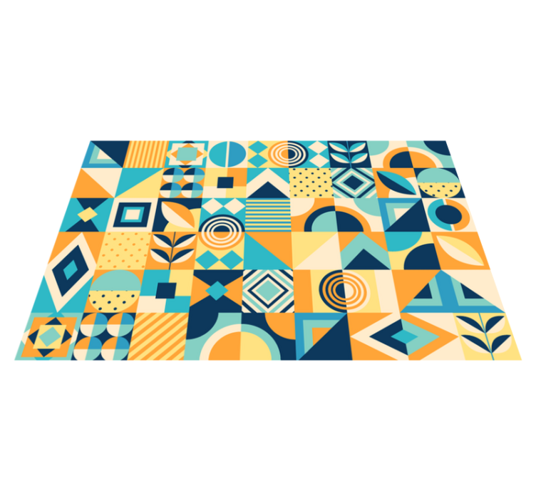 Modern placemats geometric design delight - TenStickers