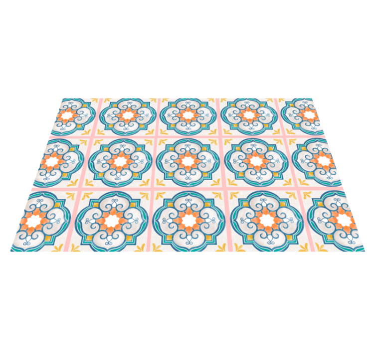 Original placemats with lively floral design - TenStickers