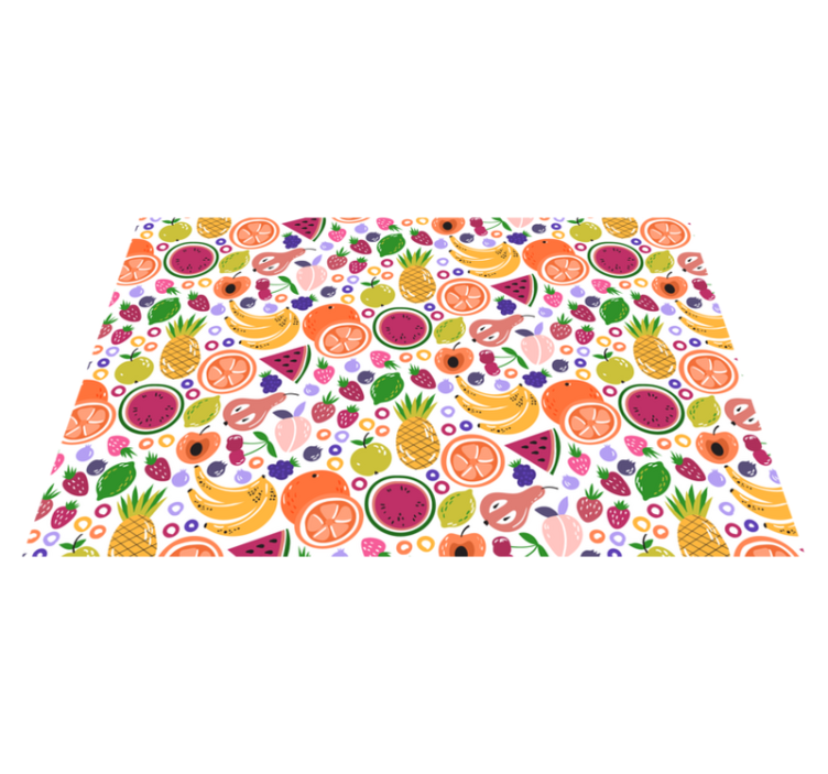 Different fruits modern placemats - TenStickers