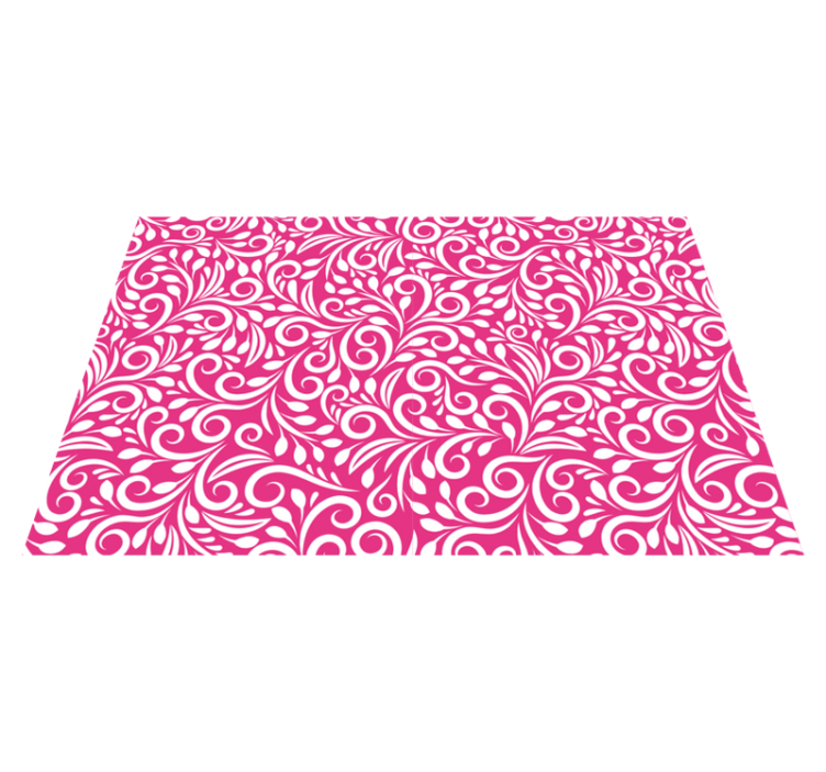 Floral swirl pattern placemats - TenStickers