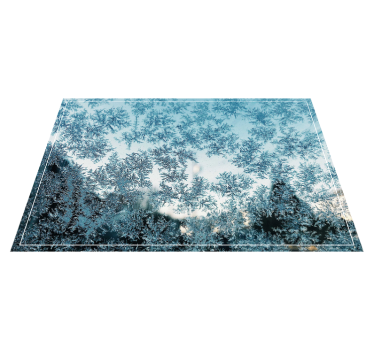 Frosted ice pattern placemats - TenStickers