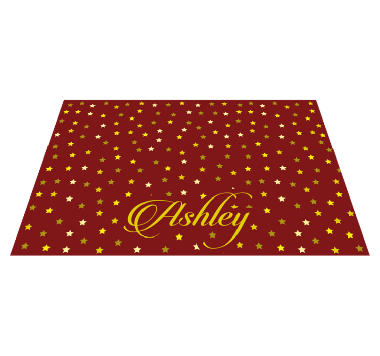 Personalisable placemat starry personalized platter - TenStickers