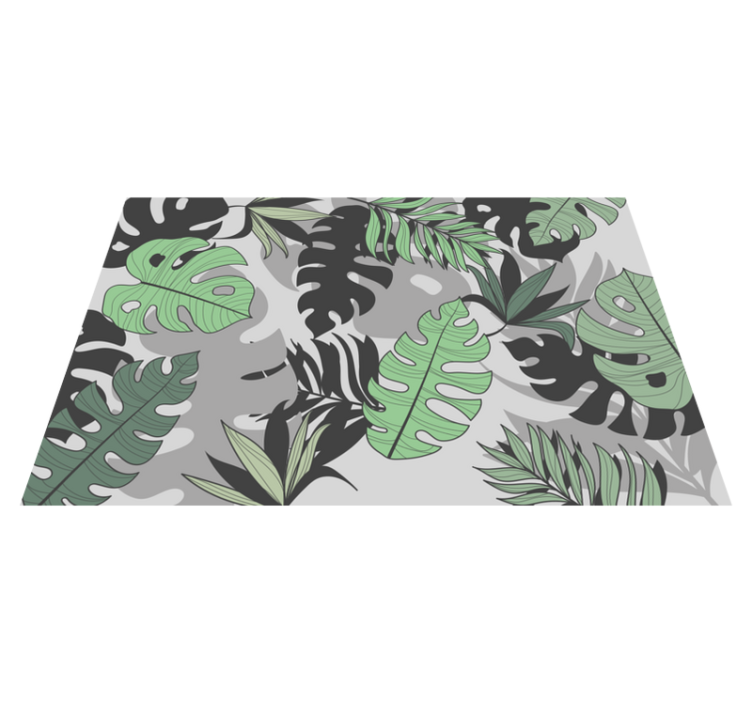 Tropical leaf motif placemats - TenStickers