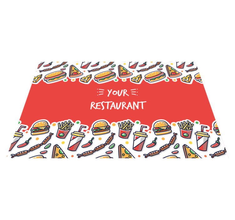 Original placemats featuring food-themed art - TenStickers
