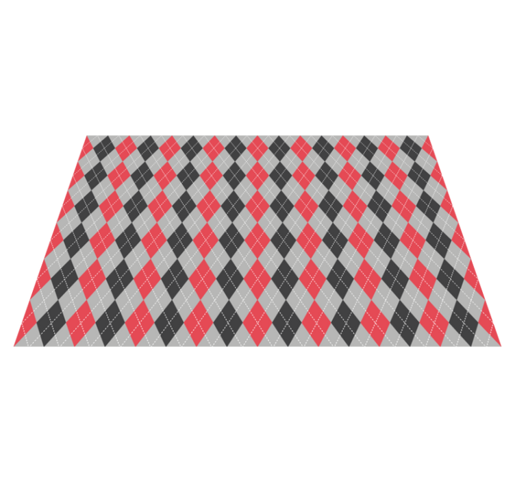 Placemat geometric argyle pattern design - TenStickers