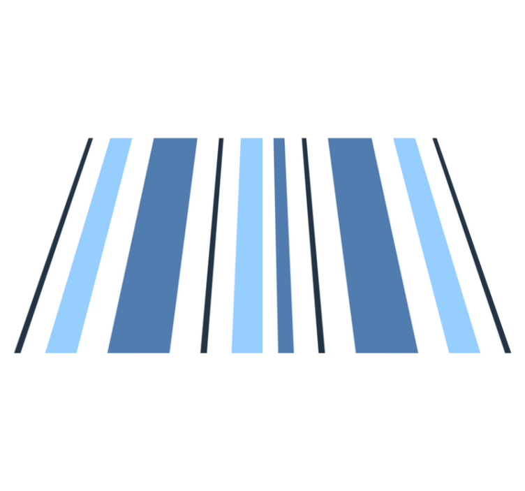 Modern placemats striped blue placemats - TenStickers