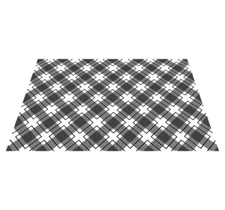 Placemat geometric textured surface design - TenStickers