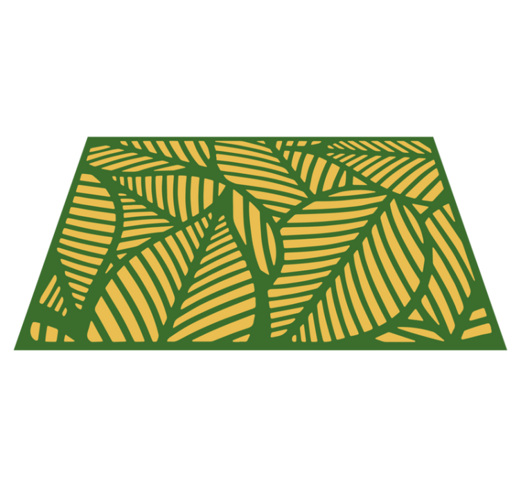 Leaf pattern overlay placemats - TenStickers