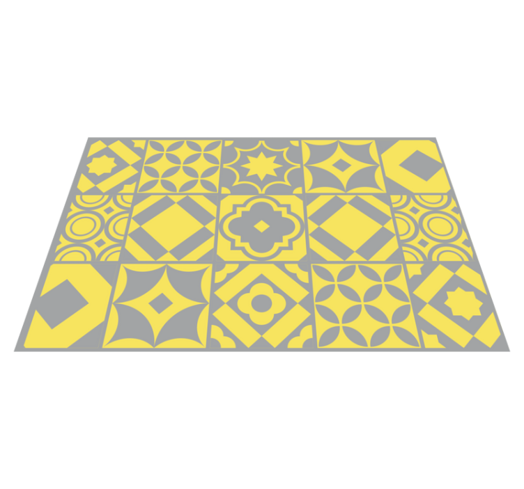 Placemat geometric pattern tiles - TenStickers
