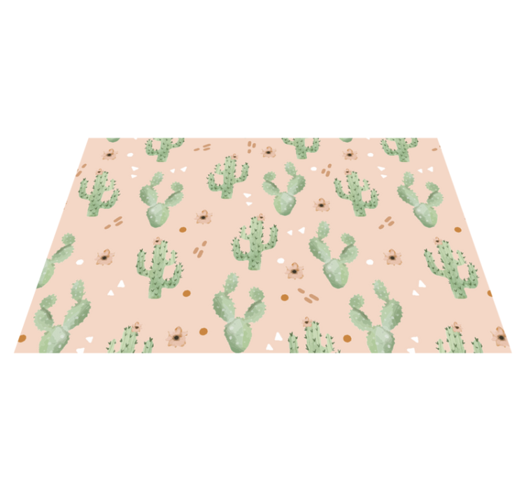 Original placemats cactus pattern art - TenStickers