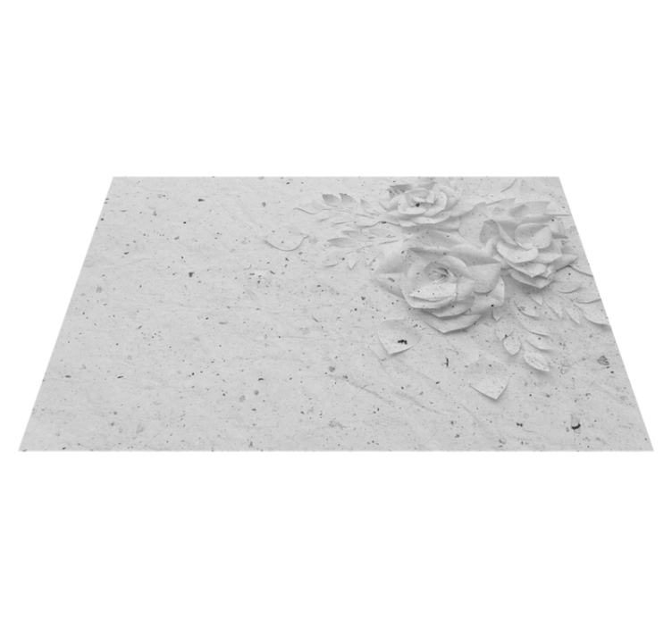 Placemat elegant floral relief design - TenStickers