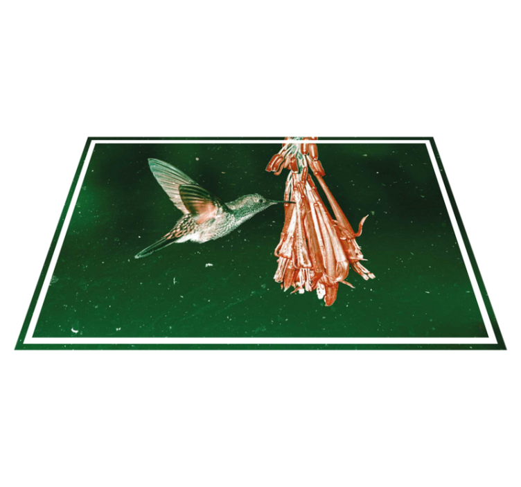 Bird to red flower original placemats - TenStickers