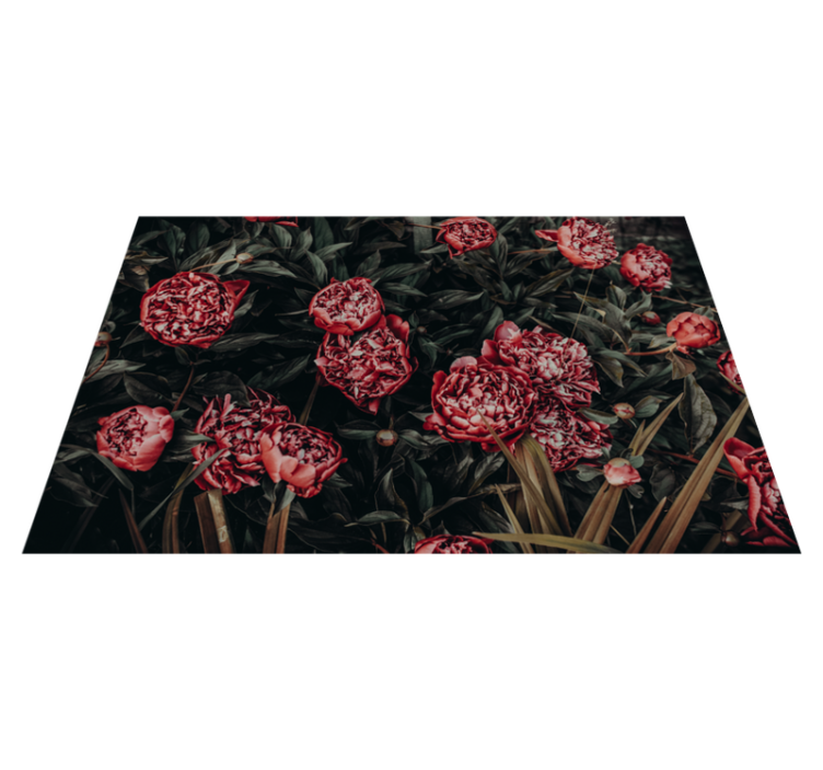 Vibrant floral display placemats - TenStickers