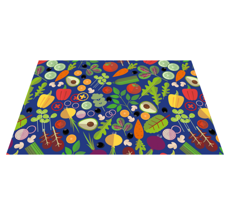 Original placemats vibrant vegetable design - TenStickers