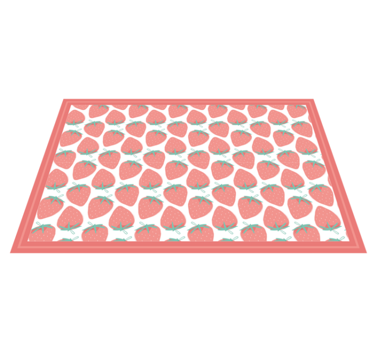 Original placemats strawberry design - TenStickers