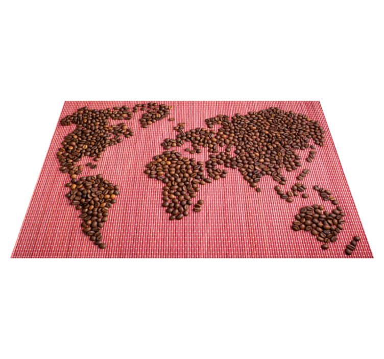 Original placemats world map coffee beans - TenStickers