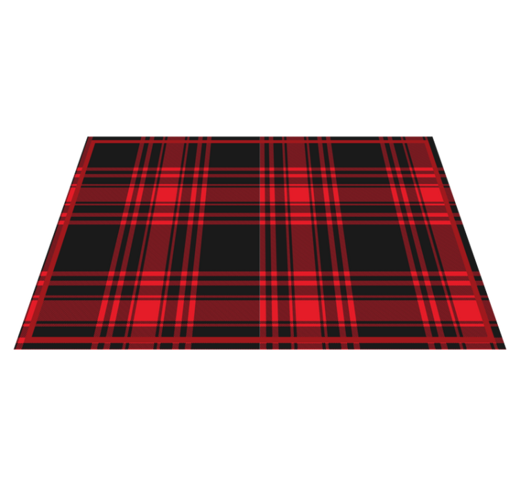 Tartan pattern placemat set - TenStickers