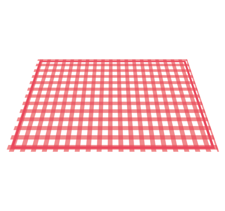 Red checked decoration modern placemats - TenStickers